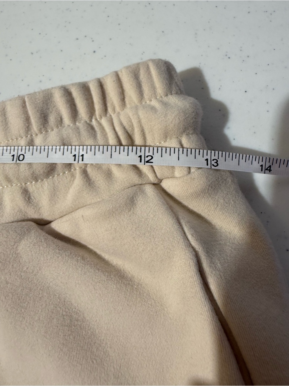 J80Fit Lounge Shorts Womens Small Beige Drawstring Sweat Shorts Cotton Blend - Picture 6 of 8